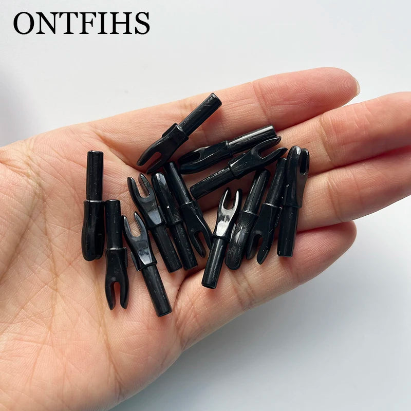 ONTFIHS 100 PCS Push-In Nocks For ID 4.2MM Arrow Shaft HG-NOCKS-3