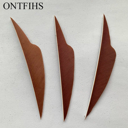 ONTFIHS 4" Solid Color Fangs Arrow Feathers Fletchings