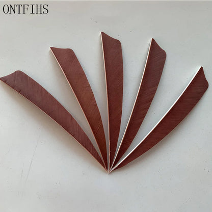 ONTFIHS 5inch Solid Color Shield Arrow Feathers Fletchings