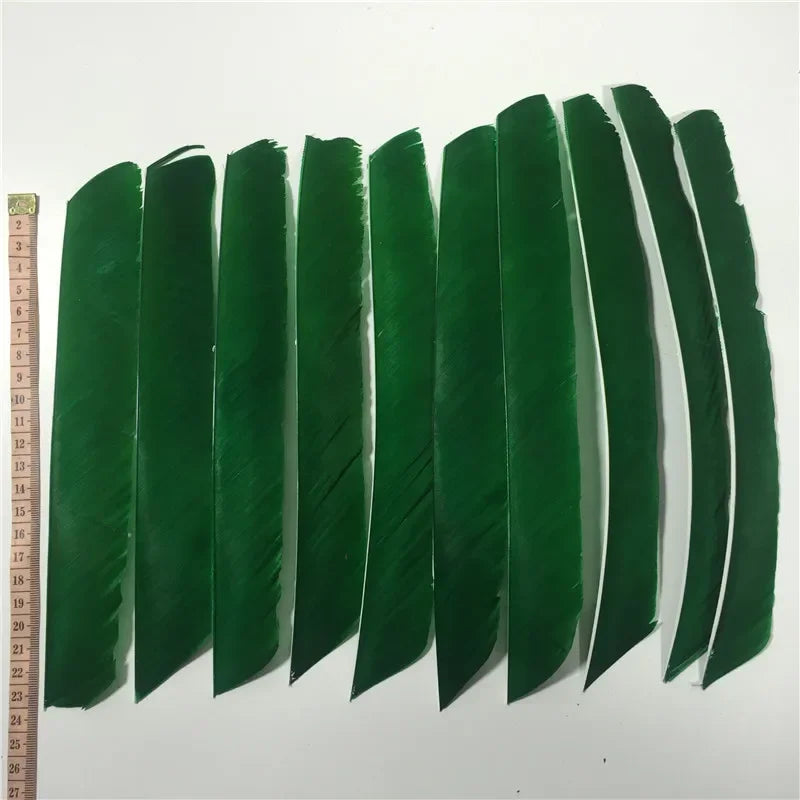 ONTFIHS 18~25CM Solid Color Full Length Arrow Feathers Fletchings