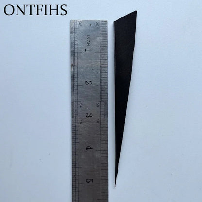 50Pcs Turkey Threaten Feather Arrow Bow Wooden Tail Primitive Feather Arrows War Feather