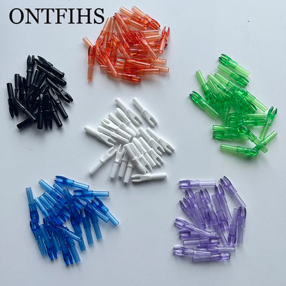 ONTFIHS 100 PCS Push-In Nocks For ID 4.2MM Arrow Shaft HG-NOCKS-3