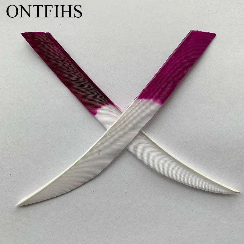 ONTFIHS 5" Kyodo Shape Arrow Feathers Fletchings