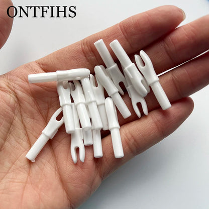 ONTFIHS 100 PCS Push-In Nocks For ID 4.2MM Arrow Shaft HG-NOCKS-3