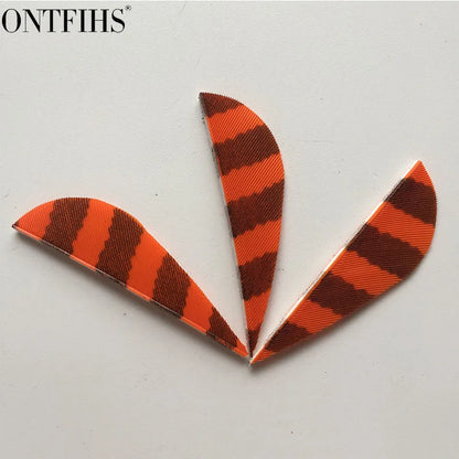 ONTFIHS 2" Parabolic Striped Arrow Feathers