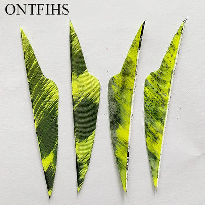4 Inch Fangs Camo Arrow Feathers – Turkey Feather Archery Fletching