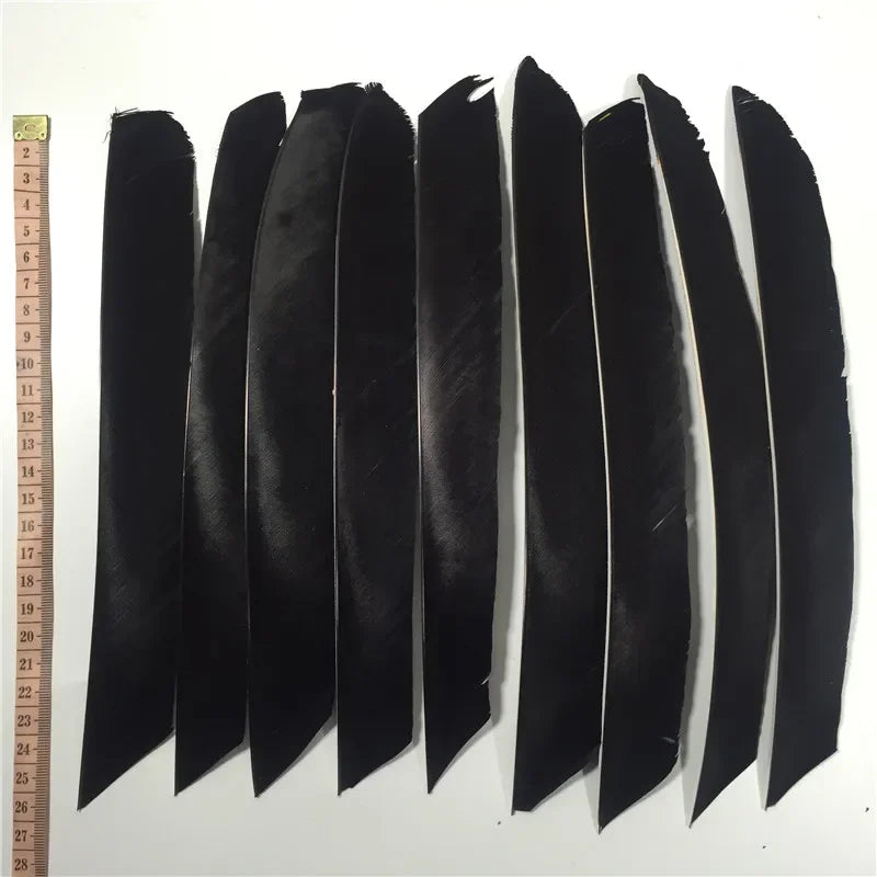 ONTFIHS 18~25CM Solid Color Full Length Arrow Feathers Fletchings