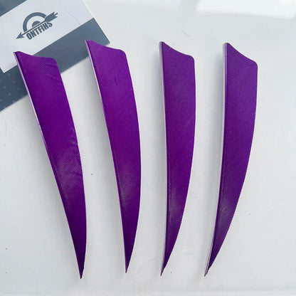 ONTFIHS 4" Solid Color Shield Arrow Feathers Fletchings