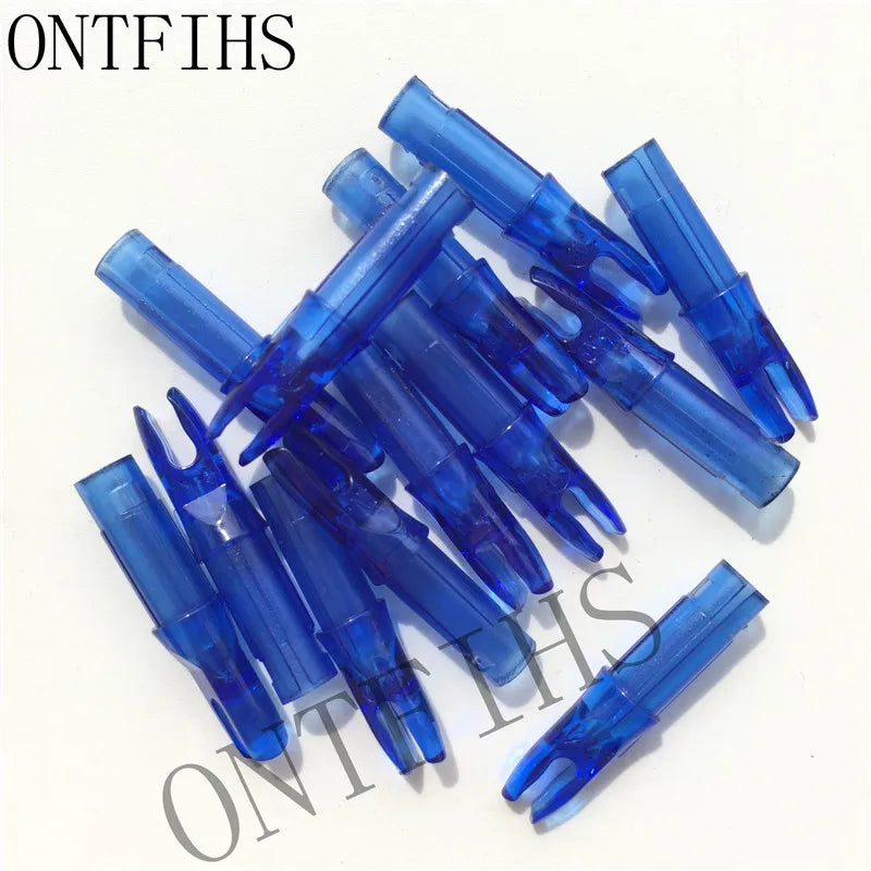 ONTFIHS 100 PCS Push-In Nocks For ID 6.2mm Arrow Shaft