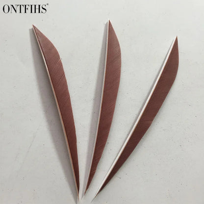 ONTFIHS 5inch Solid Color LIUYE Arrow Feathers Fletchings