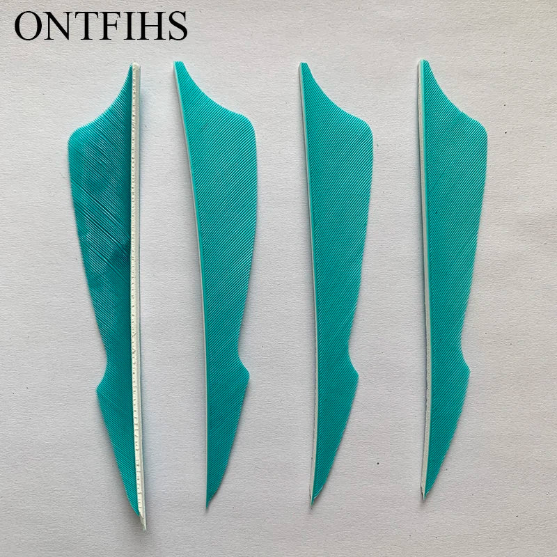 ONTFIHS 4" Solid Color Sting Arrow Feathers Fletchings