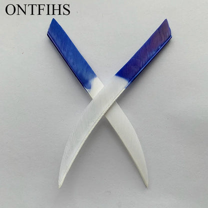 ONTFIHS 5" Kyodo Shape Arrow Feathers Fletchings