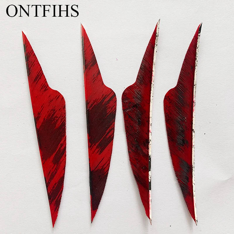 4 Inch Fangs Camo Arrow Feathers – Turkey Feather Archery Fletching