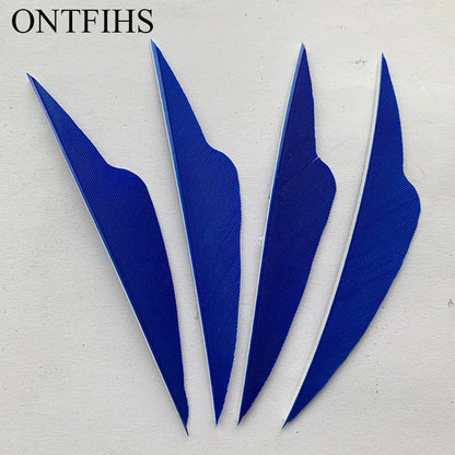 ONTFIHS 4" Solid Color Fangs Arrow Feathers Fletchings