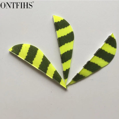 ONTFIHS 2" Parabolic Striped Arrow Feathers