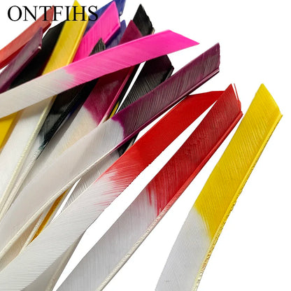 ONTFIHS 5" Kyodo Shape Arrow Feathers Fletchings