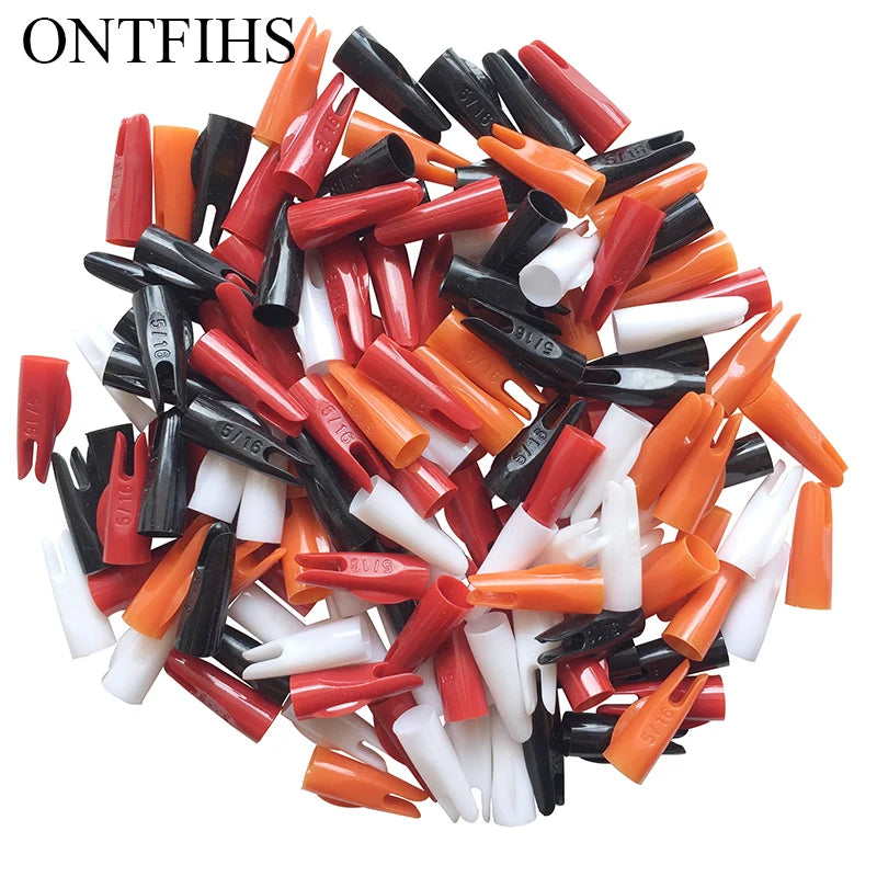 Premium Arrow Nocks 5/16" 11/32" – 100Pcs for Traditional Wood Arrows