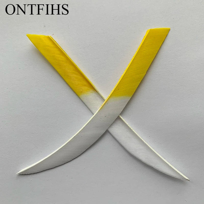 ONTFIHS 5" Kyodo Shape Arrow Feathers Fletchings