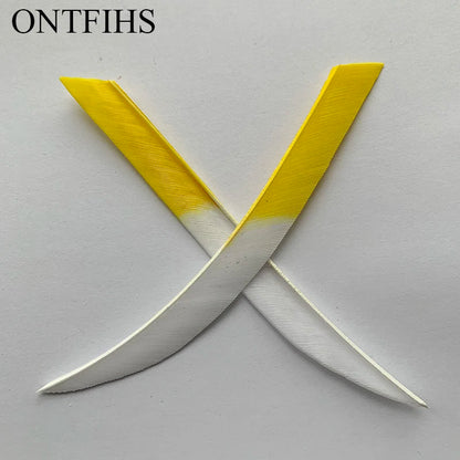 ONTFIHS 5" Kyodo Shape Arrow Feathers Fletchings