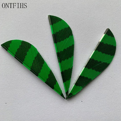 ONTFIHS 2" Parabolic Striped Arrow Feathers