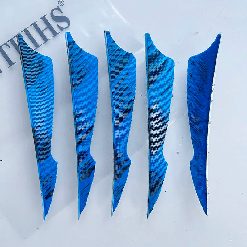ONTFIHS 4 Inch Camo Sting Arrow Feathers Turkey Feather Archery Fletching