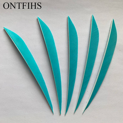 ONTFIHS 5inch Solid Color LIUYE Arrow Feathers Fletchings