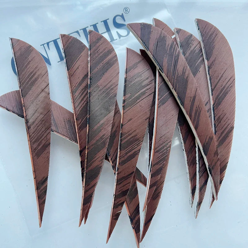 ONTFIHS 4" Paracolic Ink Painting Arrow Feathers Fletchings