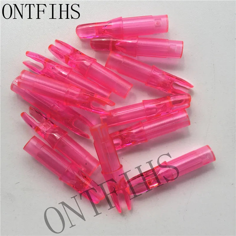 ONTFIHS 100 PCS Push-In Nocks For ID 6.2mm Arrow Shaft