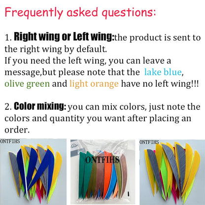 4 Inch Fangs Camo Arrow Feathers – Turkey Feather Archery Fletching