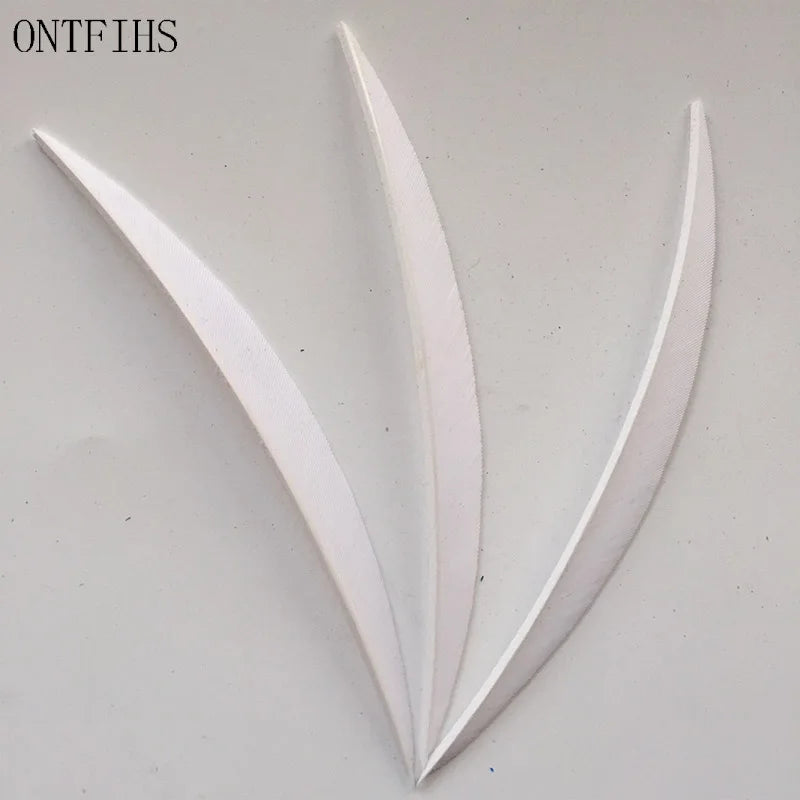 ONTFIHS 5" Solid Color Banana Arrow Feathers Fletchings