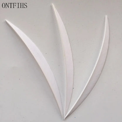 ONTFIHS 5" Solid Color Banana Arrow Feathers Fletchings