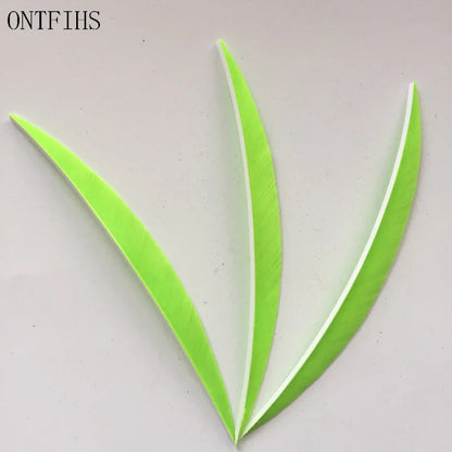 ONTFIHS 5" Solid Color Banana Arrow Feathers Fletchings