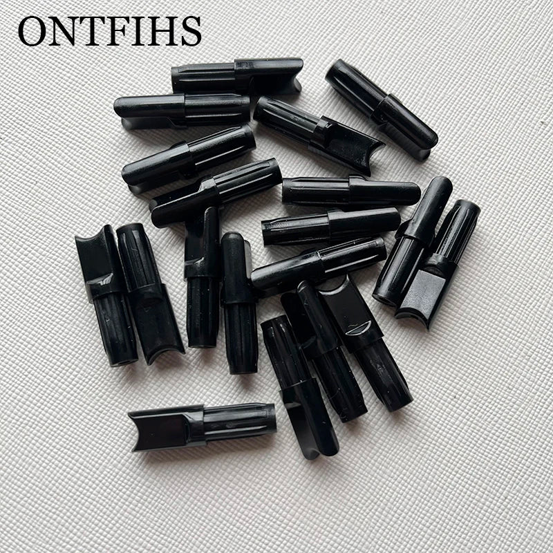 ONTFIHS 100 PCS Push-In Nocks For ID 6.2mm Crossbow Arrow Shaft HG-NOCKS-4