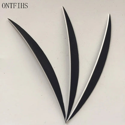 ONTFIHS 5" Solid Color Banana Arrow Feathers Fletchings