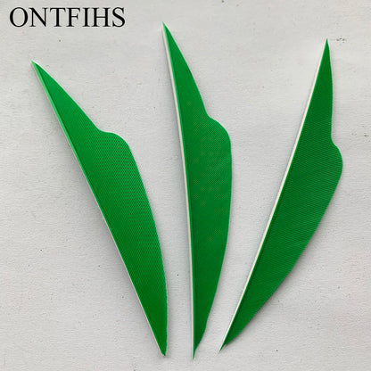 ONTFIHS 4" Solid Color Fangs Arrow Feathers Fletchings