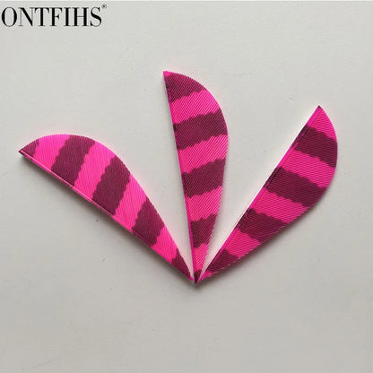 ONTFIHS 2" Parabolic Striped Arrow Feathers