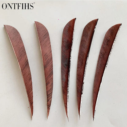 ONTFIHS 5" Parabolic Ink Painting Arrow Feathers Fletchings