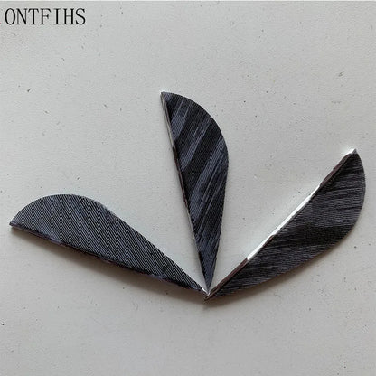 ONTFIHS 2" Solid Color Parabolic Arrow Feathers Fletchings