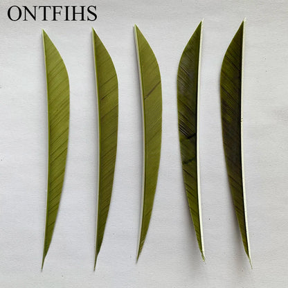 ONTFIHS 5inch Solid Color LIUYE Arrow Feathers Fletchings