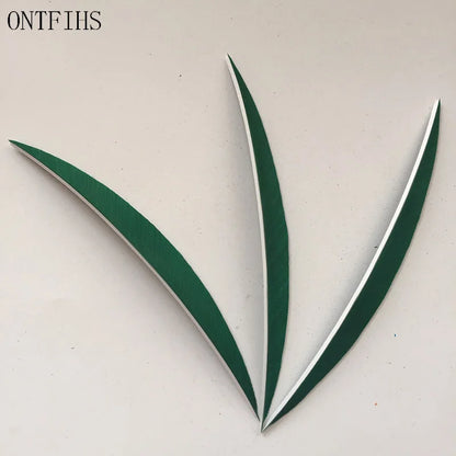 ONTFIHS 5" Solid Color Banana Arrow Feathers Fletchings