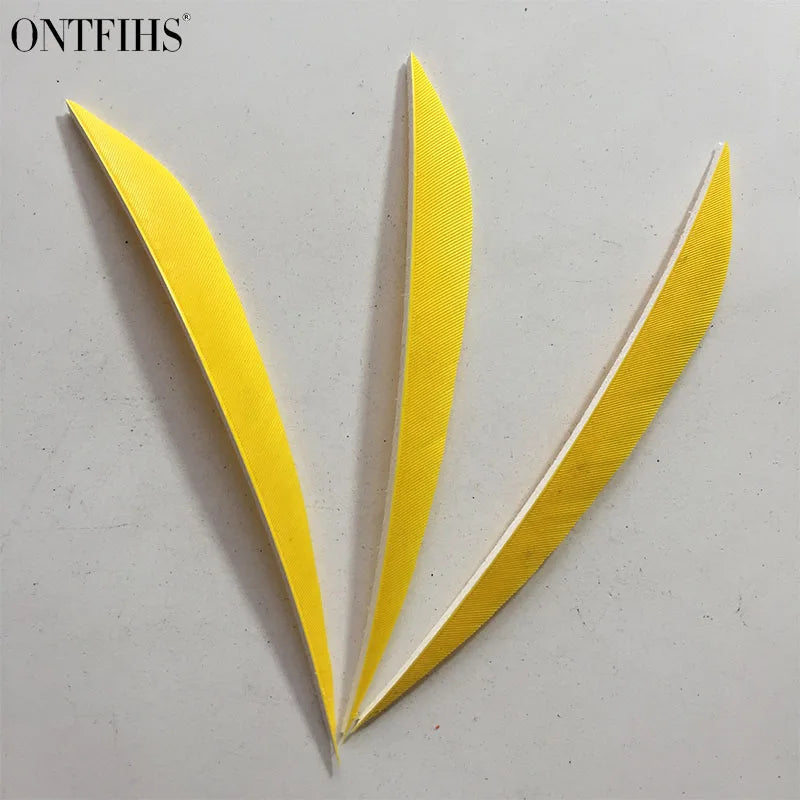 ONTFIHS 5inch Solid Color LIUYE Arrow Feathers Fletchings