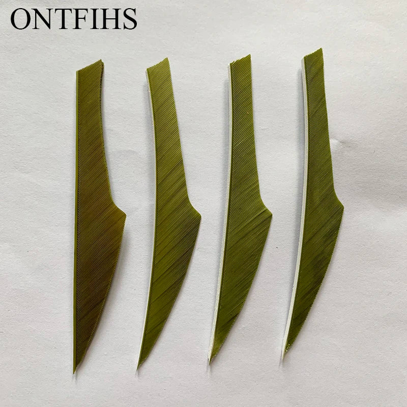 ONTFIHS 4" Solid Color King Arrow Feathers Fletchings