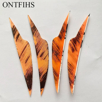 4 Inch Fangs Camo Arrow Feathers – Turkey Feather Archery Fletching