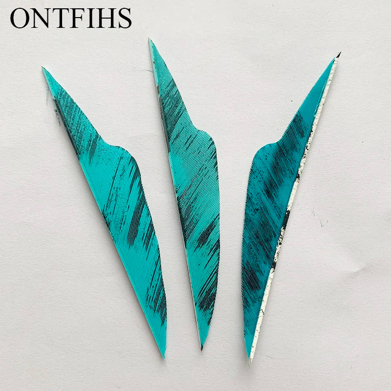 4 Inch Fangs Camo Arrow Feathers – Turkey Feather Archery Fletching