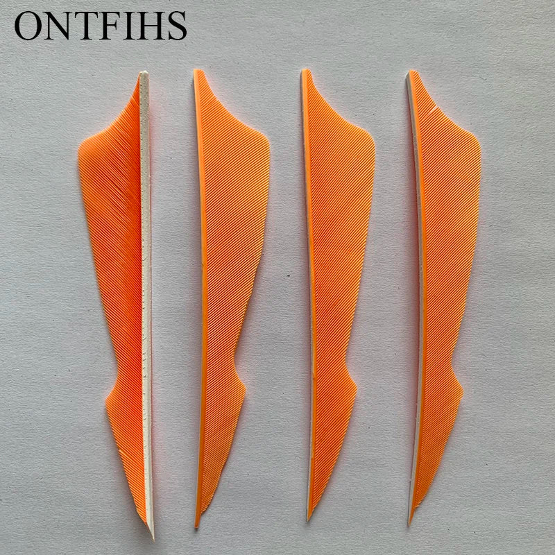 ONTFIHS 4" Solid Color Sting Arrow Feathers Fletchings