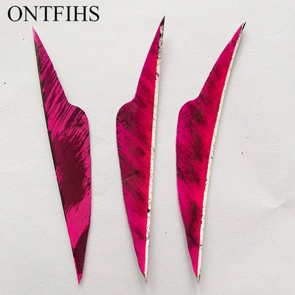 4 Inch Fangs Camo Arrow Feathers – Turkey Feather Archery Fletching