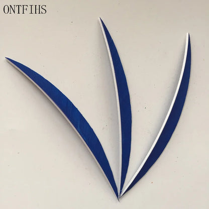 ONTFIHS 5" Solid Color Banana Arrow Feathers Fletchings