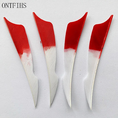 ONTFIHS 4" Gradient Colors Stings Arrow Feathers Fletchings