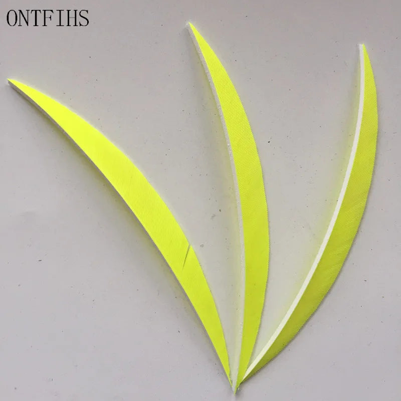 ONTFIHS 5" Solid Color Banana Arrow Feathers Fletchings