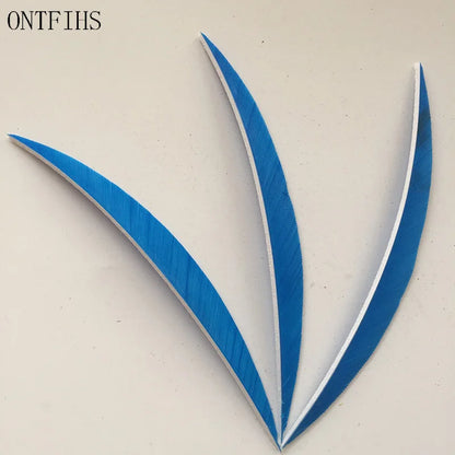 ONTFIHS 5" Solid Color Banana Arrow Feathers Fletchings